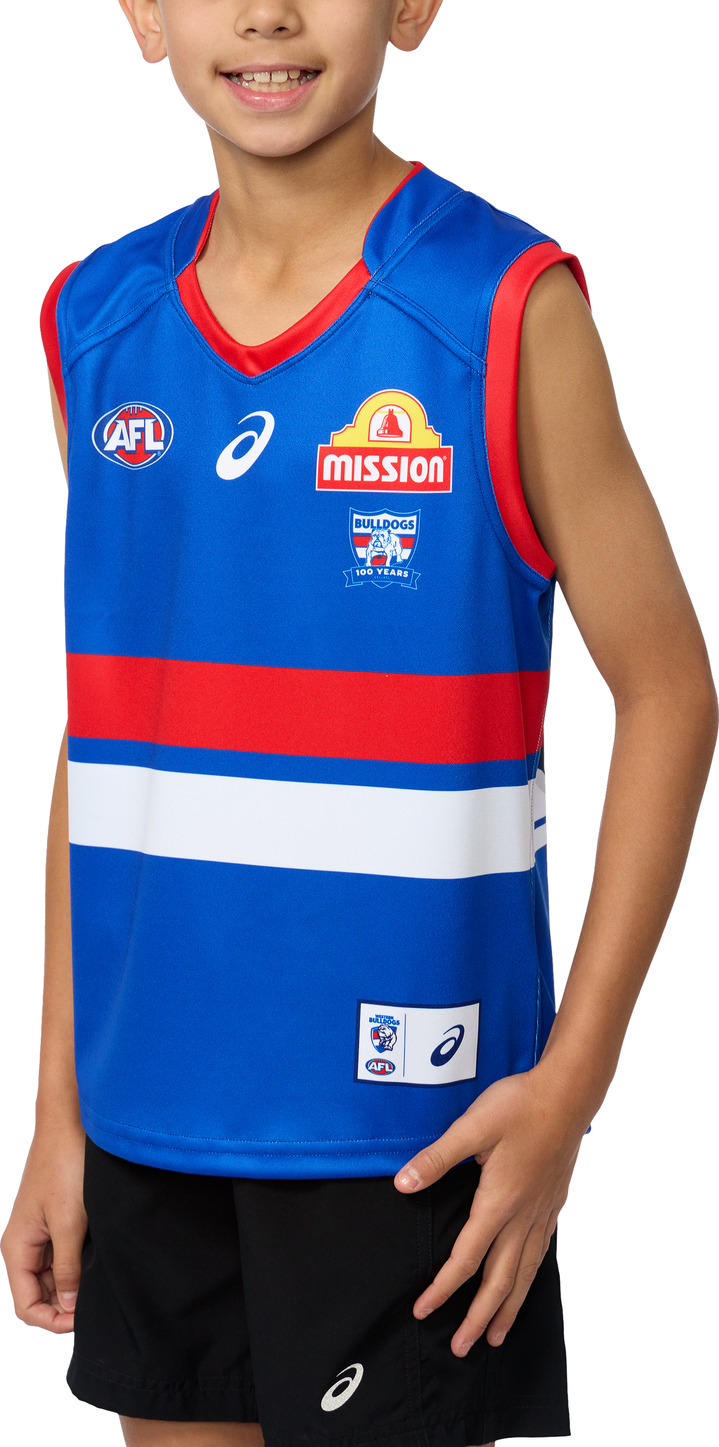 AFL 2025 Home Guernsey - Western Bulldogs - Youth - Kids