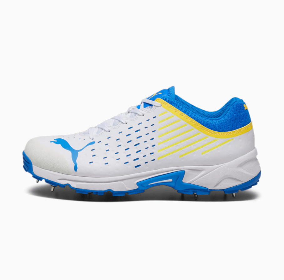 Puma Spike 22.1 Cricket Shoe - White/Ultra Blue - Adult - Mens