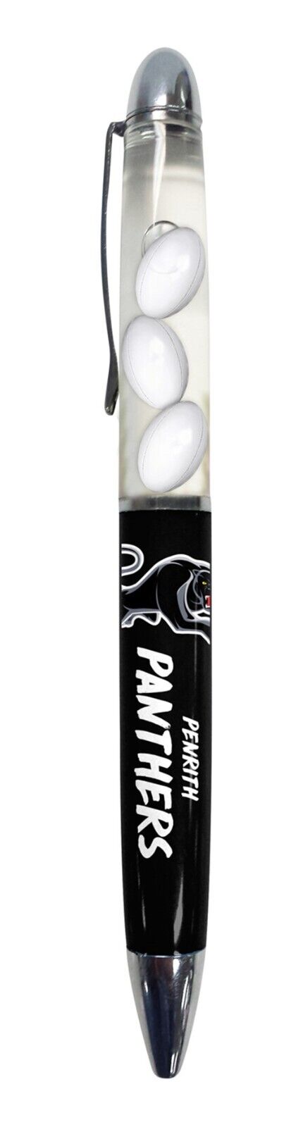 NRL Floating Pen - Penrith Panthers - Twist Open - Black Ink