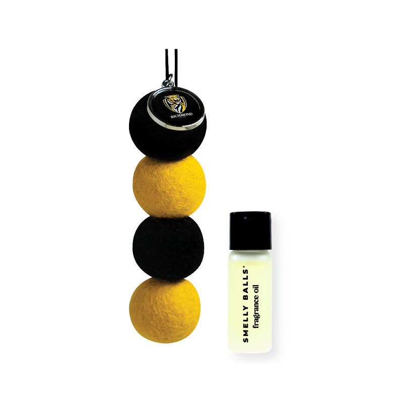 AFL Smelly Balls Set - Richmond Tigers - Re-useable Car Air Freshener