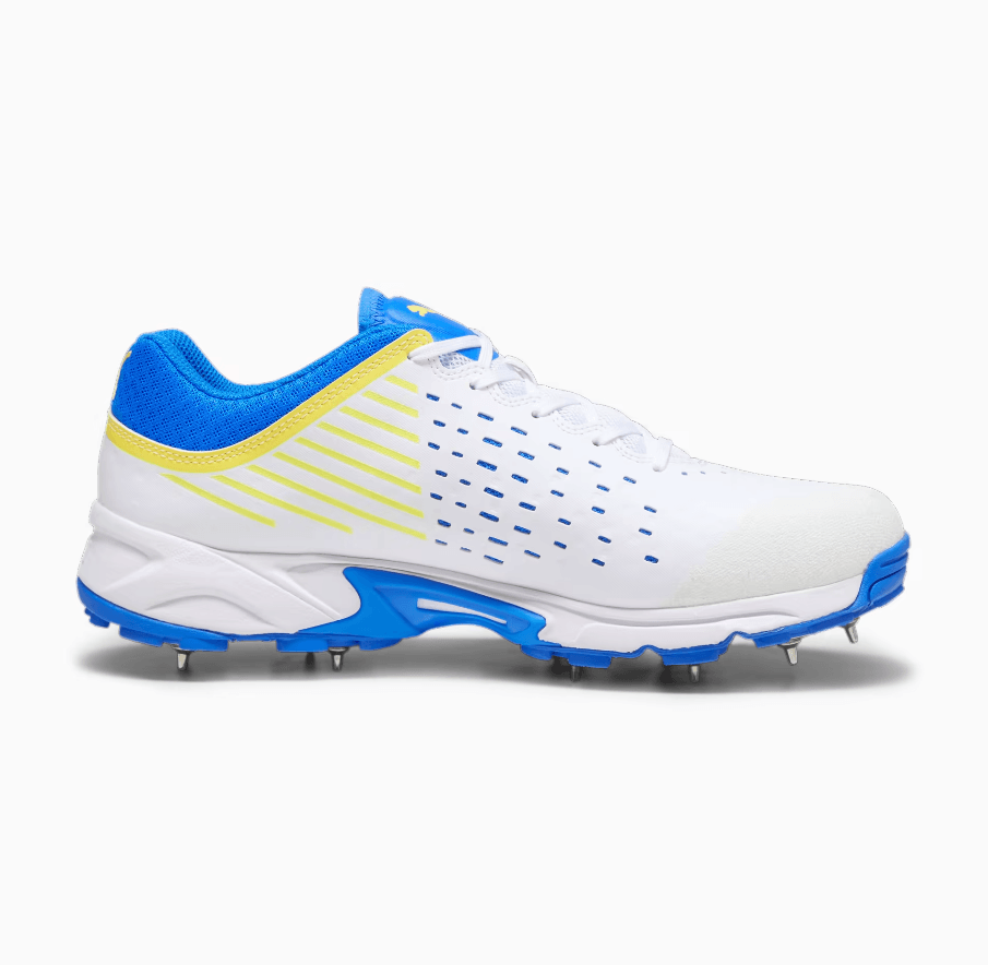 Puma Spike 22.1 Cricket Shoe - White/Ultra Blue - Adult - Mens