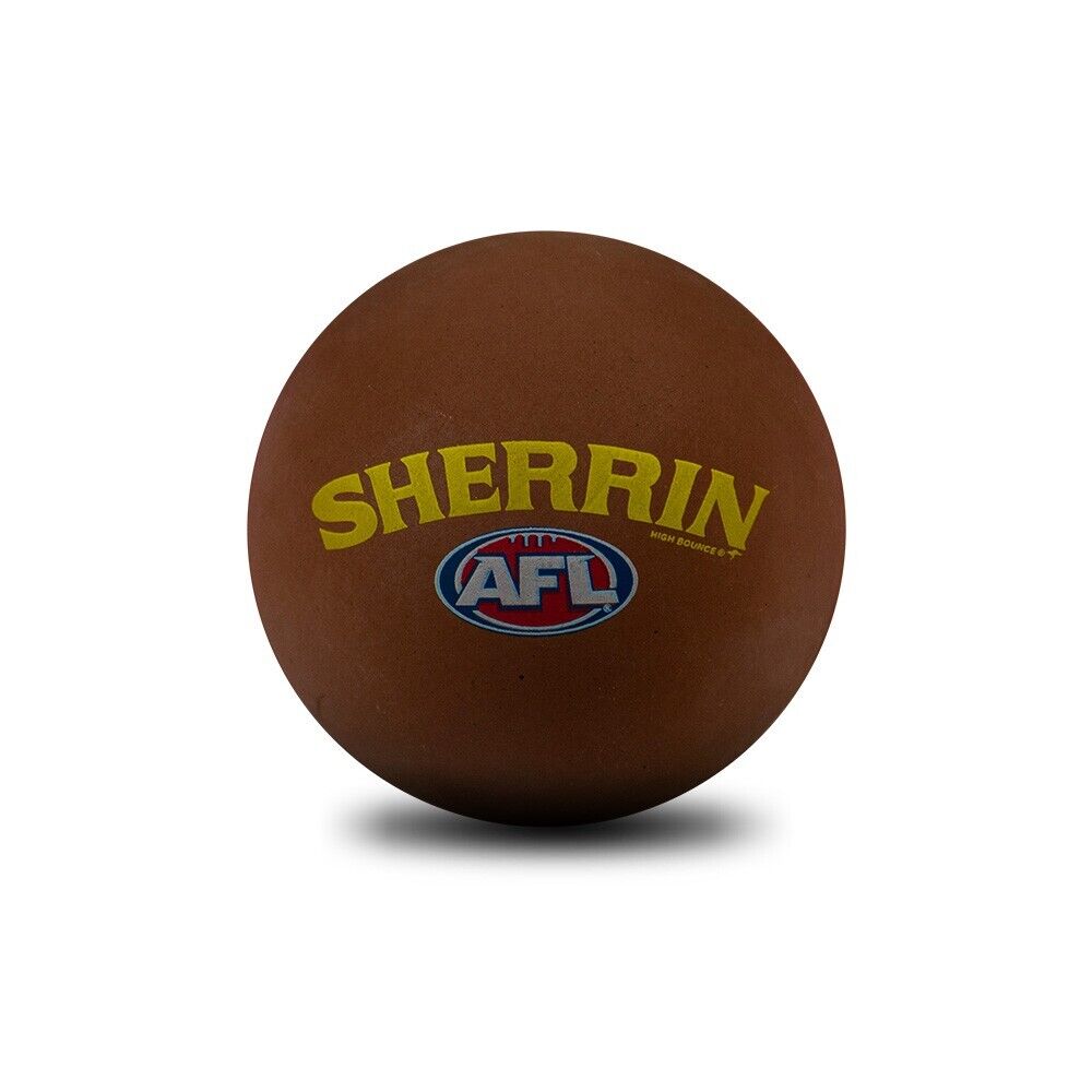 AFL Rubber High Bounce Hand Ball - Hawthorn Hawks - Single - 6cm
