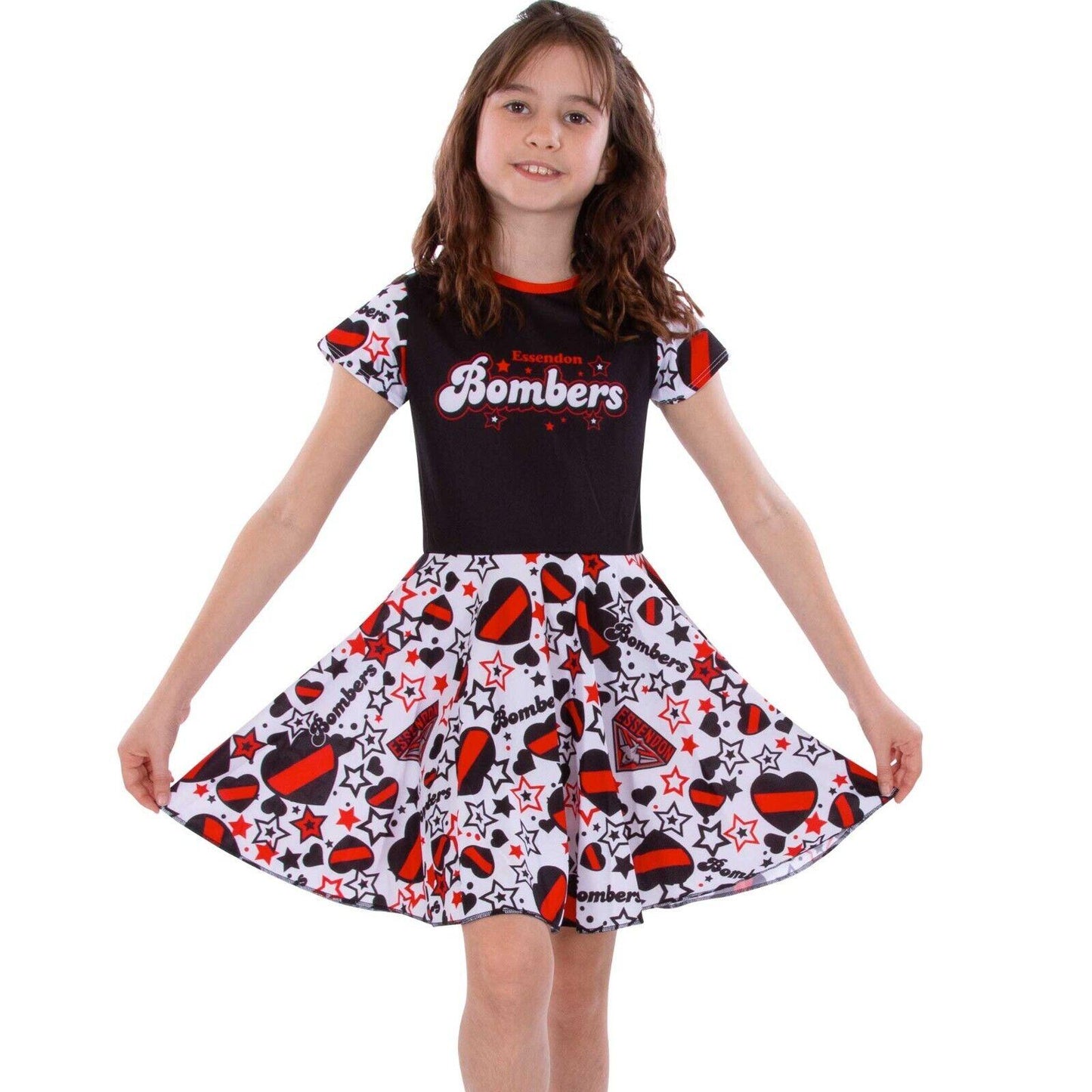 AFL Heartbreaker Dress - Essendon Bombers - Girls - Toddler - Kid