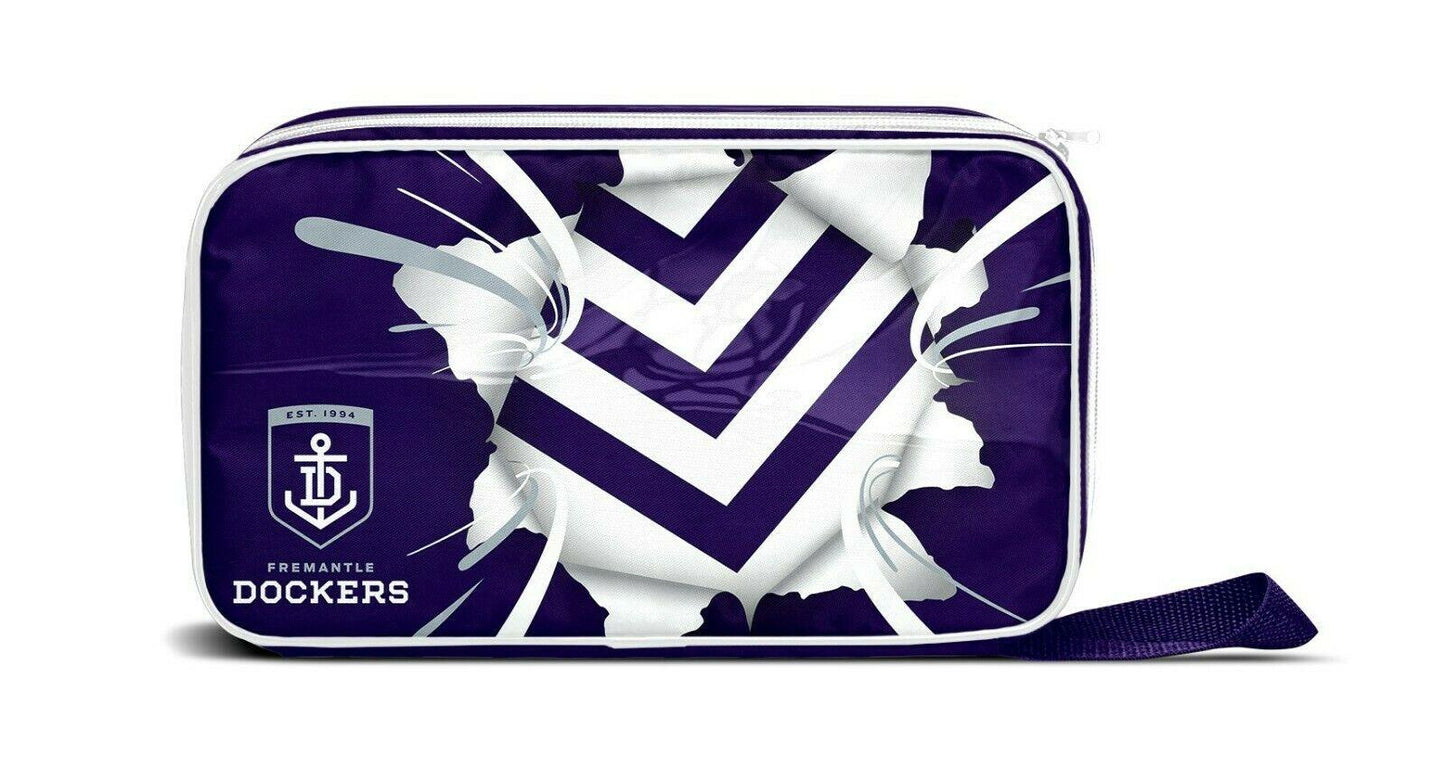 AFL Lunch Cooler Bag Box - Fremantle Dockers - 300mm x 175mm x 65mm