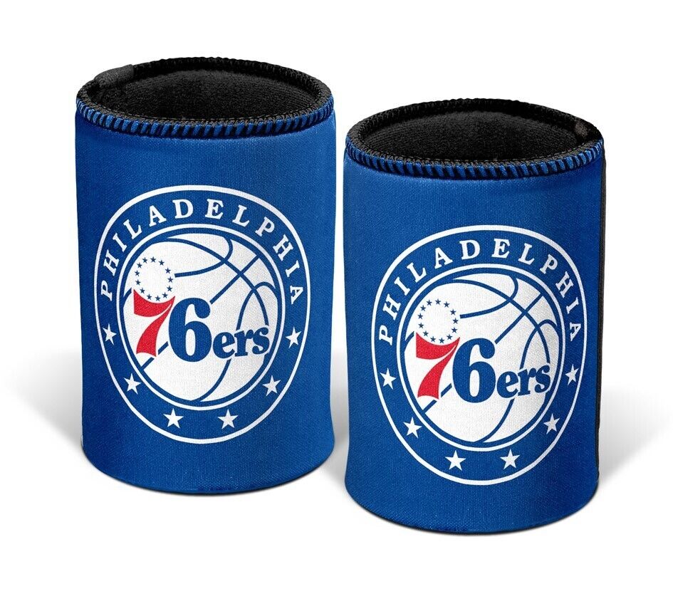 NBA Stubby Can Cooler - Philadelphia 76ers - Rubber Base - Single