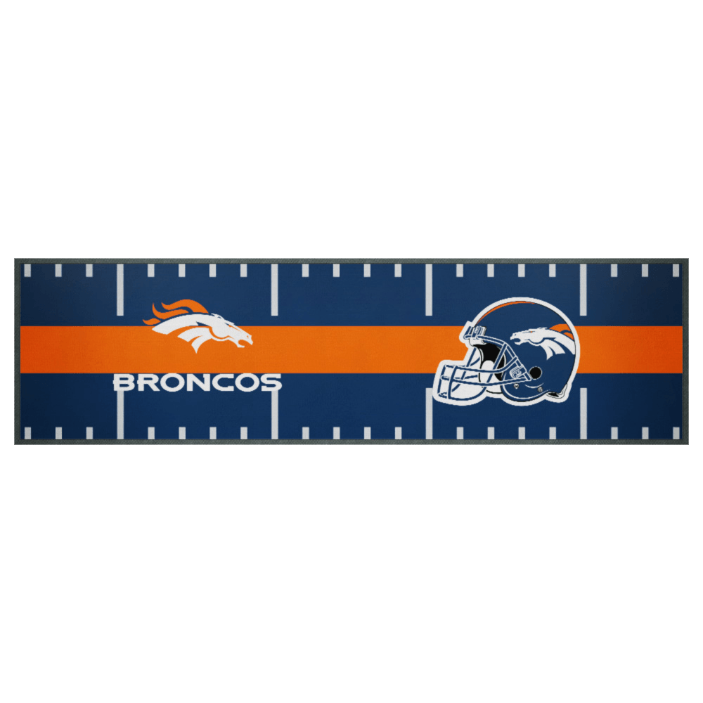 NFL Bar Runner - Denver Broncos - 25x90cm - Rubber Backed
