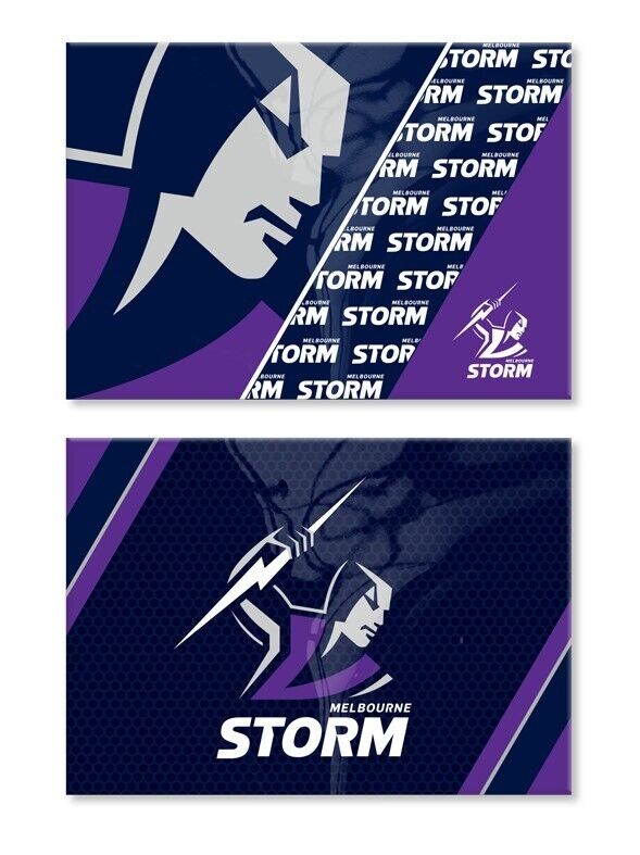 NRL Magnet Set of 2 - Melbourne Storm - Set of Two Magnets