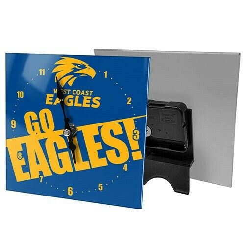 AFL Desk Clock - West Coast Eagles - Gift Box - Football