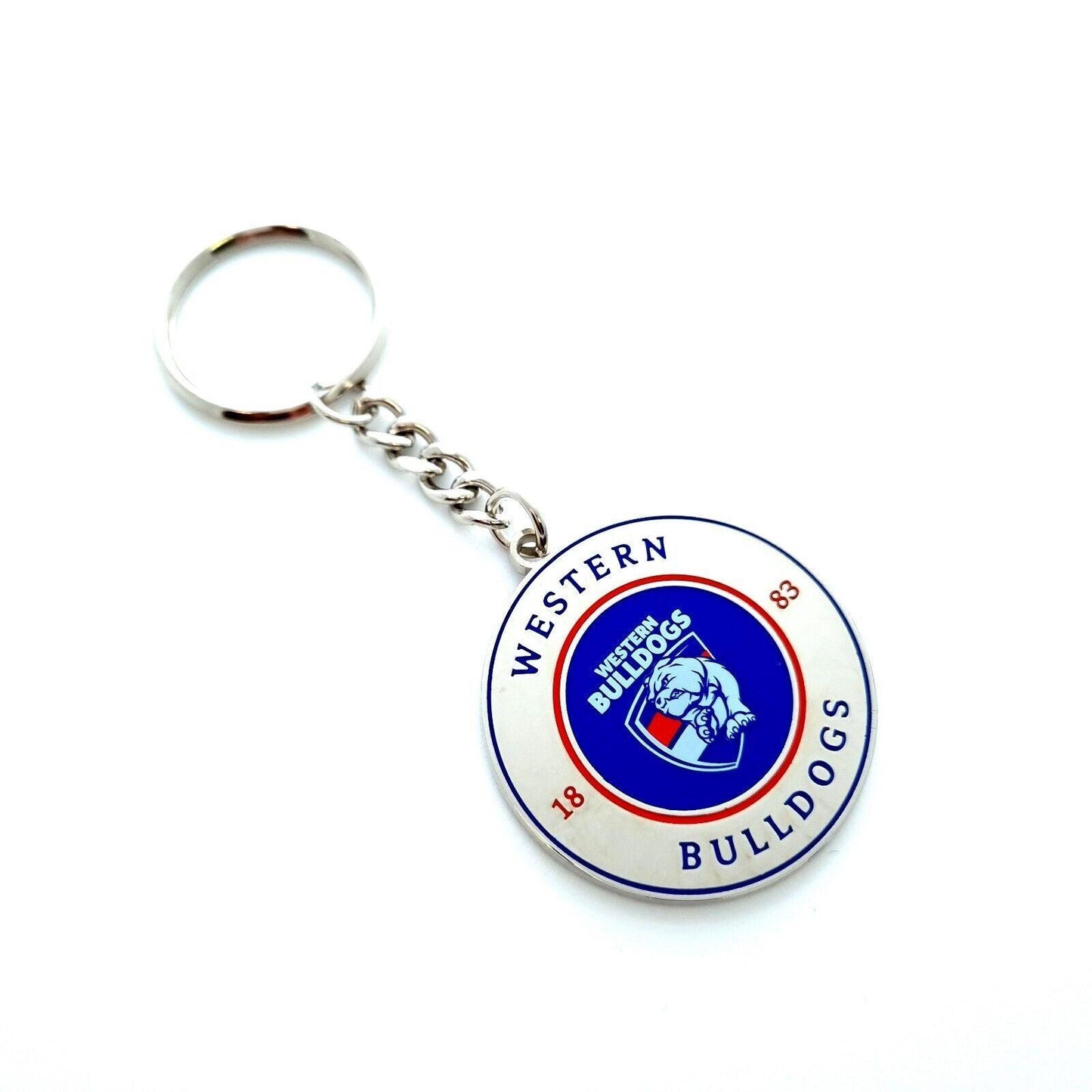 AFL Round Key Ring - Western Bulldogs - Keyring - Aussie Rules - TROFE