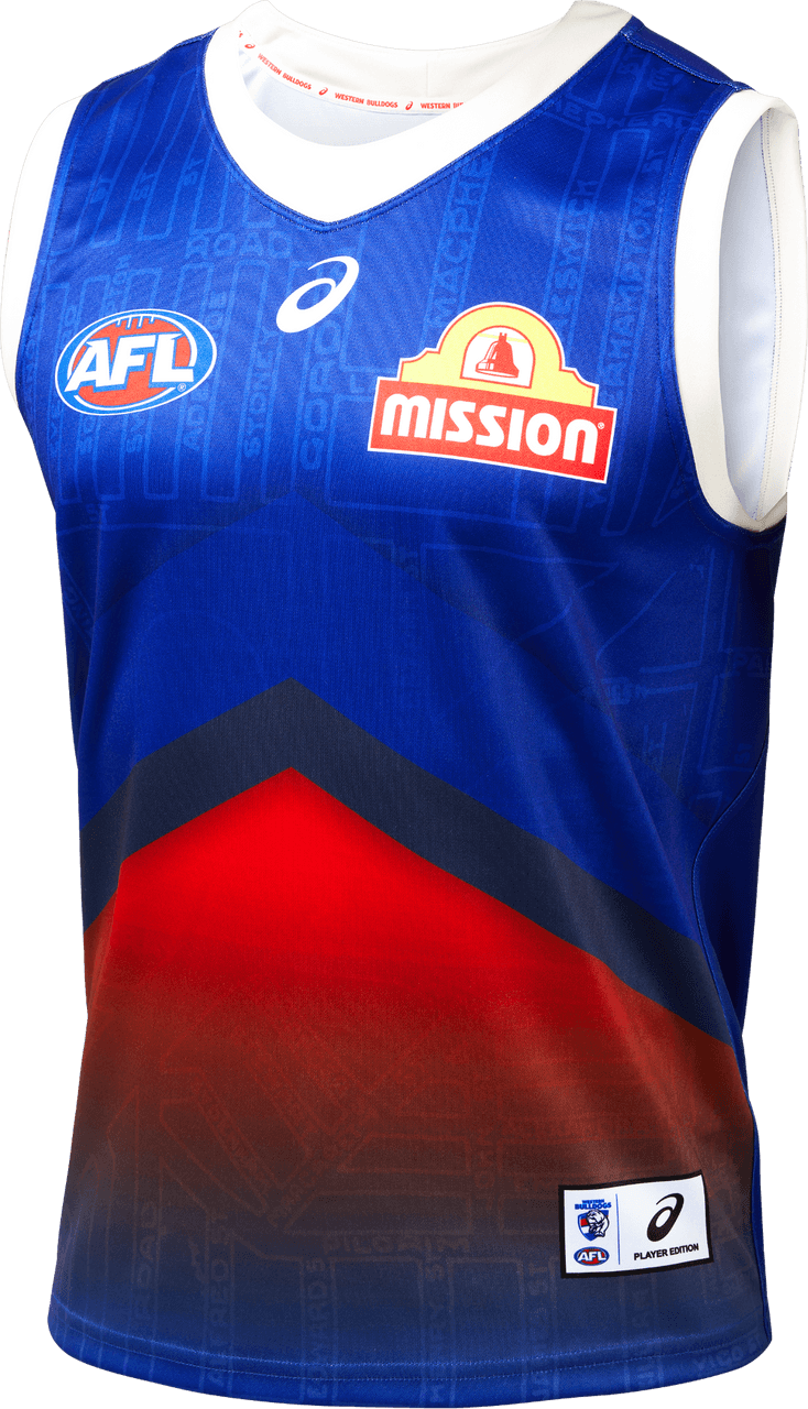 AFL 2024 Training Guernsey - Western Bulldogs - Adult - ASICS