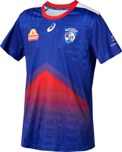 AFL 2024 Training Tee - Western Bulldogs - Adult - ASICS