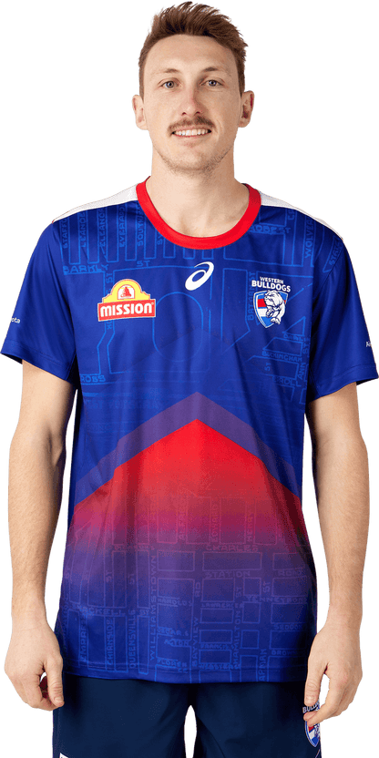 AFL 2024 Training Tee - Western Bulldogs - Adult - ASICS