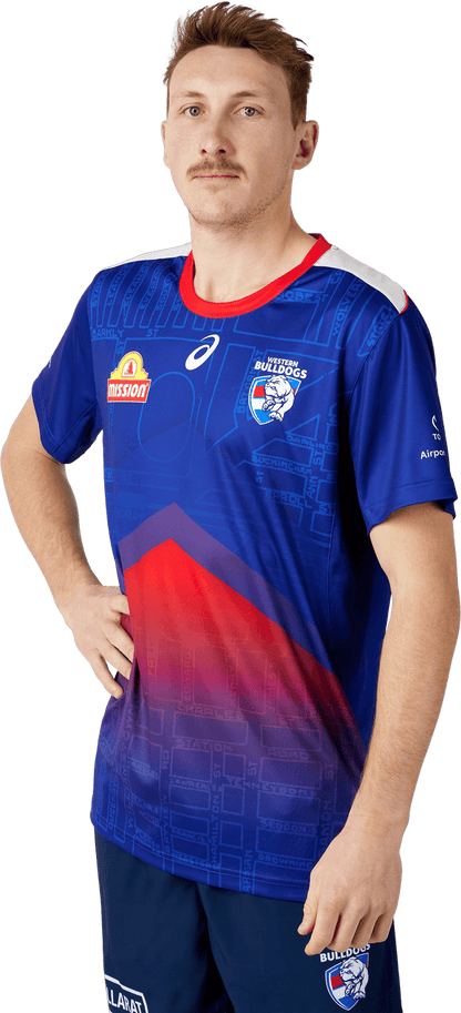 AFL 2024 Training Tee - Western Bulldogs - Adult - ASICS