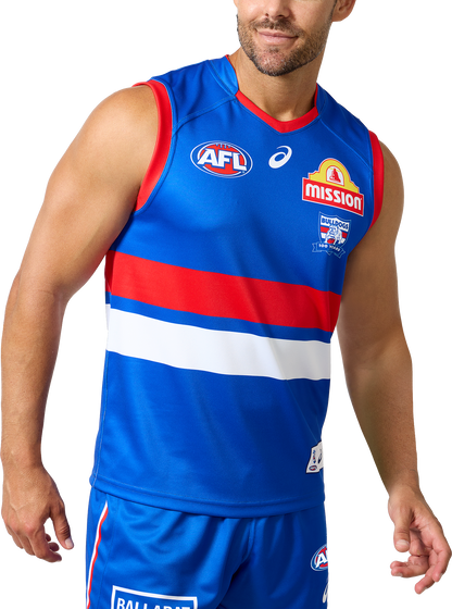 AFL 2025 Home Guernsey - Western Bulldogs - Adult - Mens