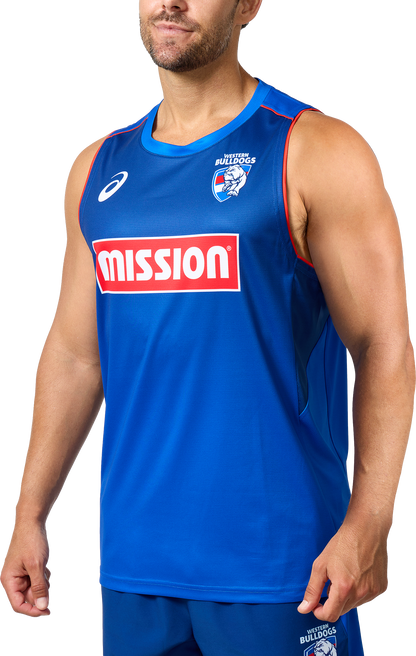 AFL 2025 Training Singlet - Western Bulldogs - Adult - Mens