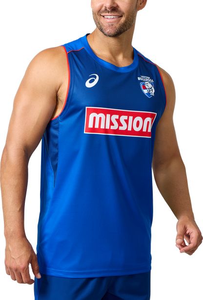 AFL 2025 Training Singlet - Western Bulldogs - Adult - Mens