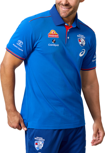 AFL 2025 Media Polo - Western Bulldogs - Adult - Mens