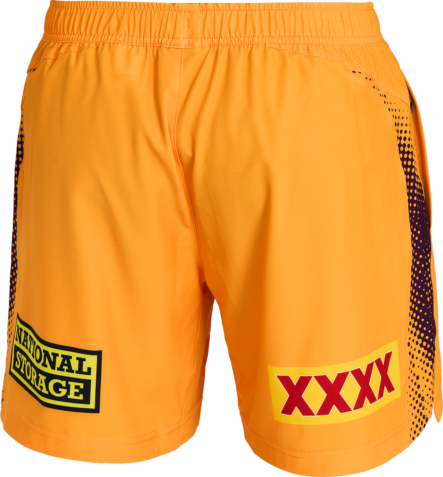 NRL 2026 Training Shorts - Brisbane Broncos - Gold - Adult - Mens