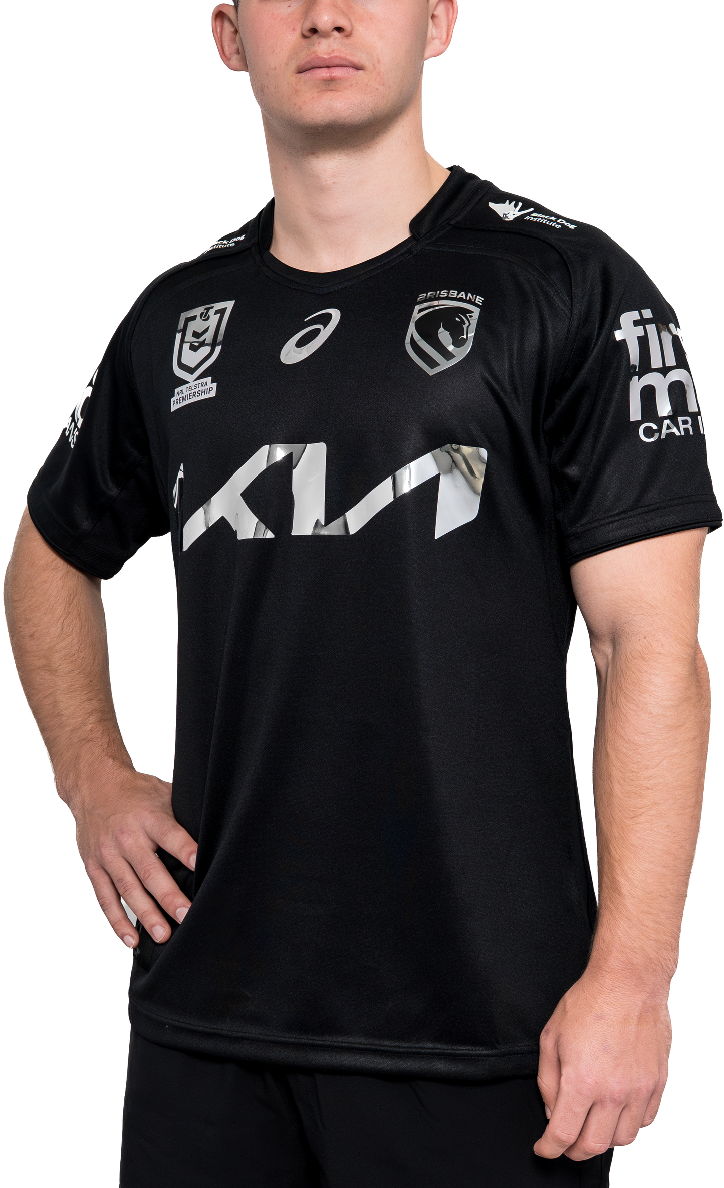 NRL 2026 Black Charity Jersey - Brisbane Broncos - Adult - Mens