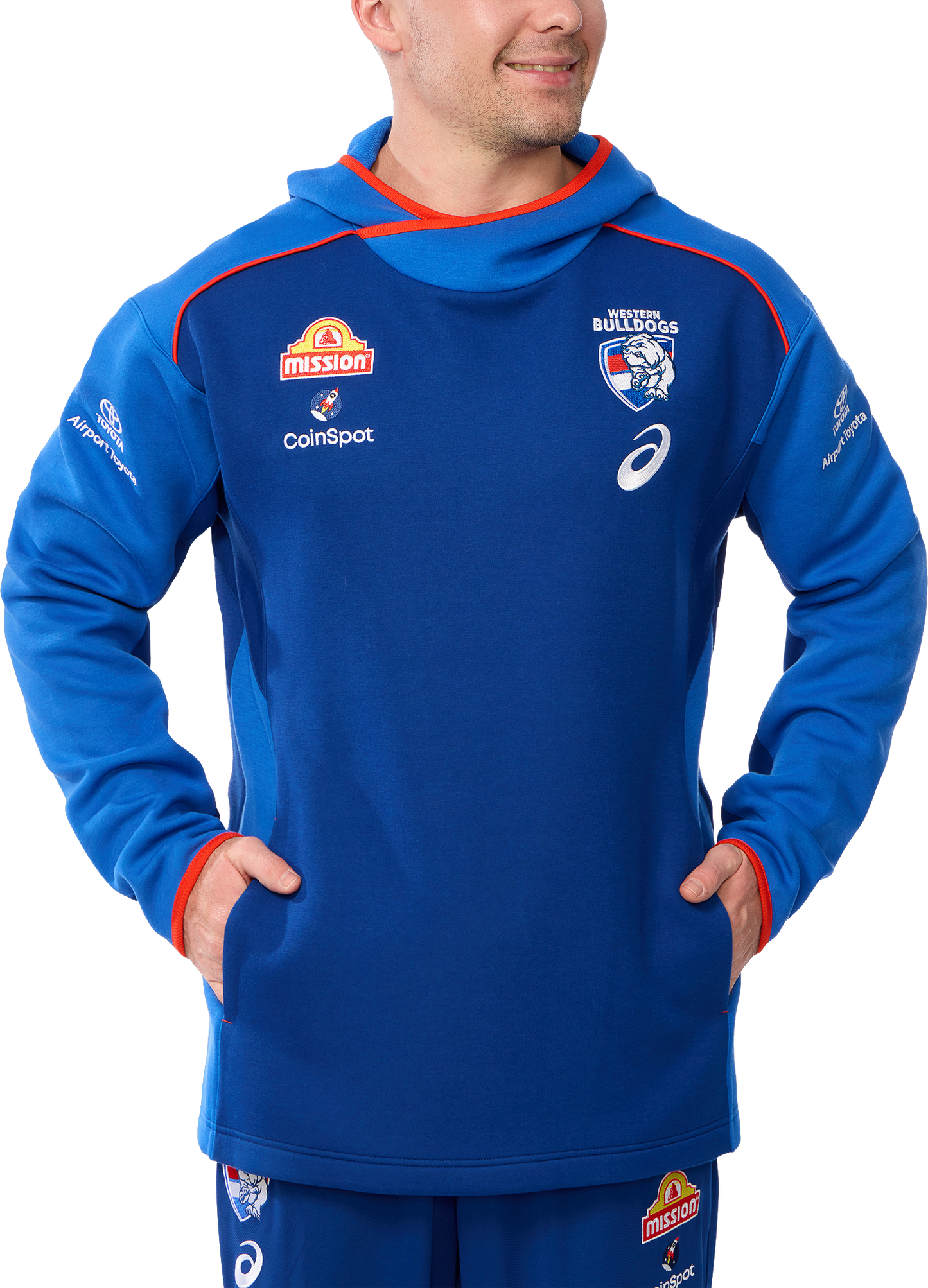 AFL 2025 Training Hoodie - Western Bulldogs - Adult - Unisex