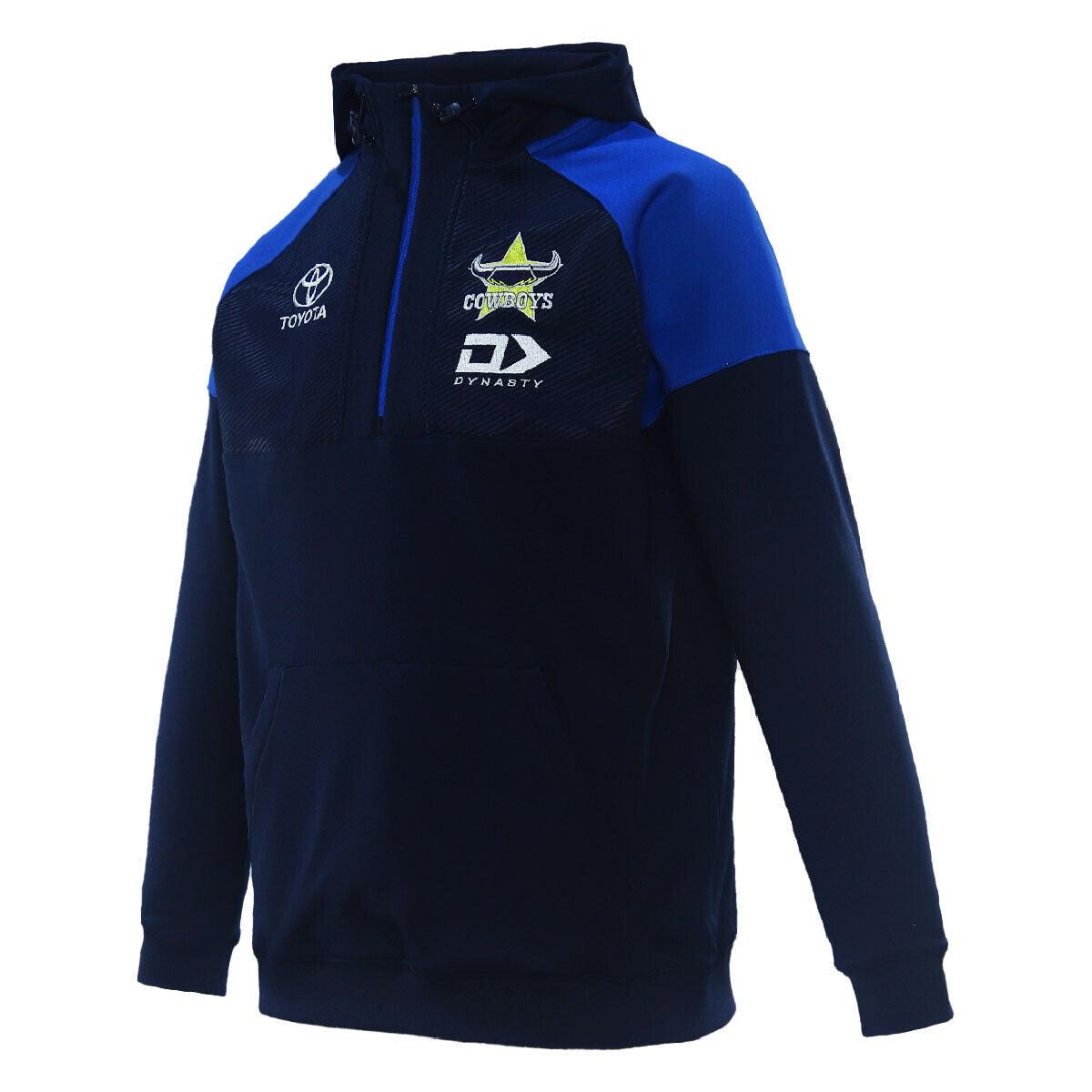 NRL 2024 1/4 Zip Pullover Hoodie - North Queensland Cowboys - Adult - DYNASTY