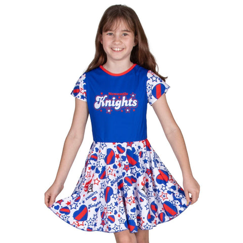 NRL Heartbreaker Dress - Newcastle Knights - Girls - Toddler - Kid