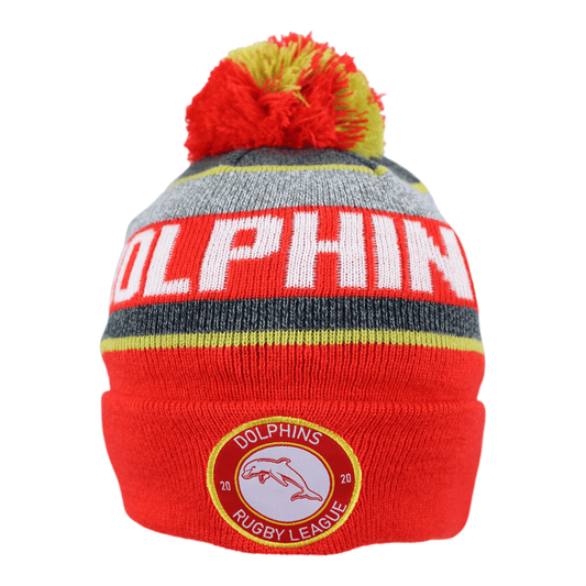 NRL Tundra Beanie - Dolphins - Winter Hat - Adult - OSFM