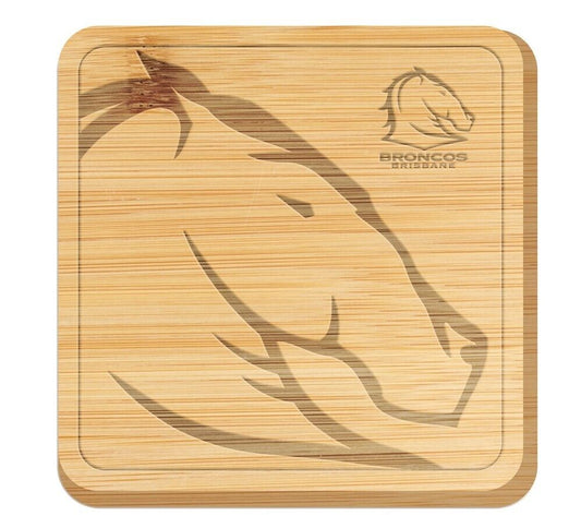 NRL Cheeseboard - Brisbane Broncos - 35 x 35 x 1.5cm - Serving Board
