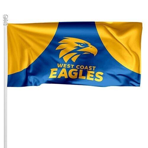 AFL Pole Flag - West Coast Eagles - 90cm x 180cm - Steel Eyelets