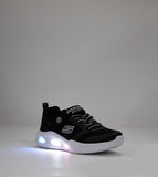 SKECHERS Sola Glow Shoe - Light Up - Black/Pink - Kids