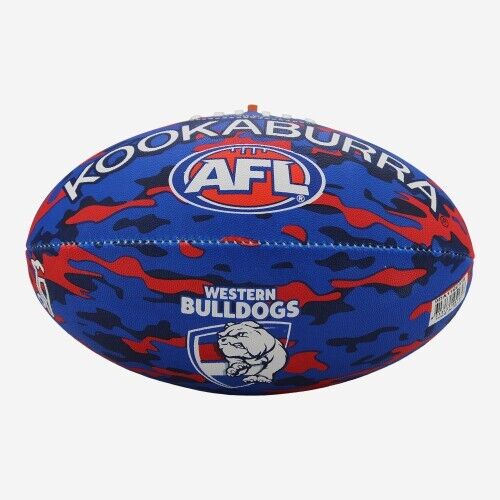 AFL Camo Club Football - Western Bulldogs  - Size 5 - Game Ball