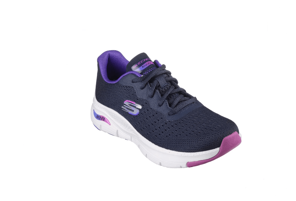 SKECHERS Arch Fit Infinity Cool Shoe - Navy/Purple - Womens