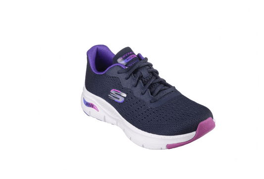 SKECHERS Arch Fit Infinity Cool Shoe - Navy/Purple - Womens