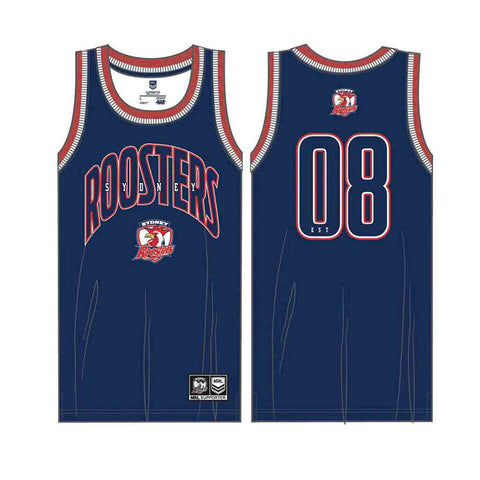 NRL Mens Basketball Singlet - Sydney Roosters - Rugby League