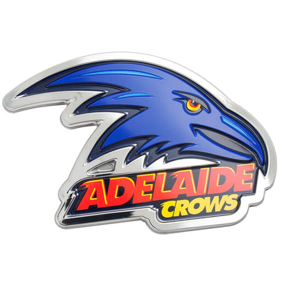 AFL 3D Chrome Emblem - Adelaide Crows - Supporter Car Badge