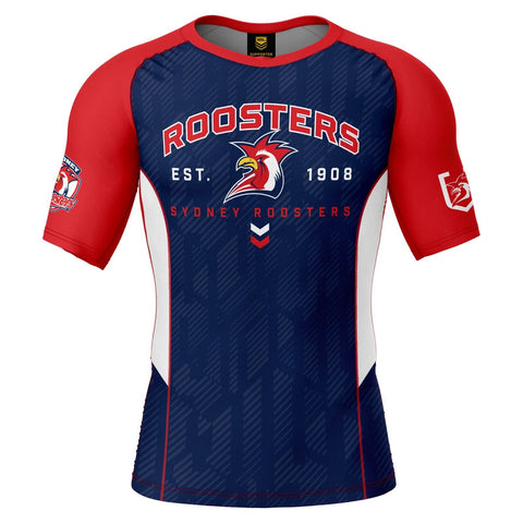 NRL Blocker Rash Vest - Sydney Roosters - Shirt - UPF 50+ - Adult