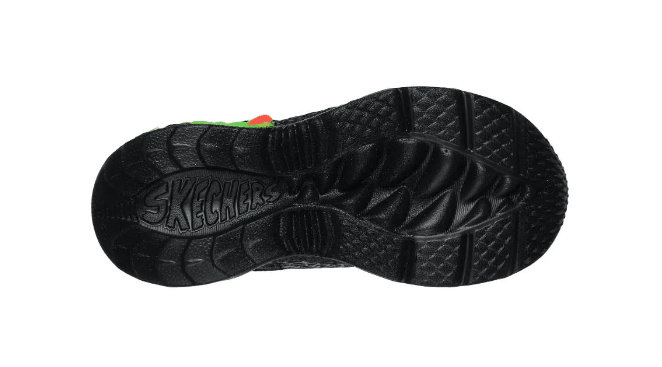 SKECHERS Creature Lights Shoe - Black/Lime - Kids