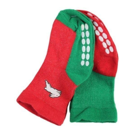 NRL Infant Socks - South Sydney Rabbitohs - Set Of Two - Non Slip - Sock - Baby
