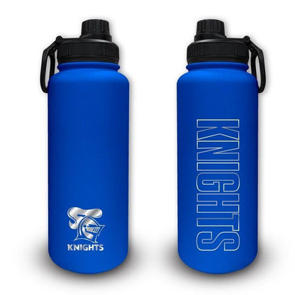 NRL Stainless Steel 960mL Drink Bottle - Newcastle Knights - Double Walled