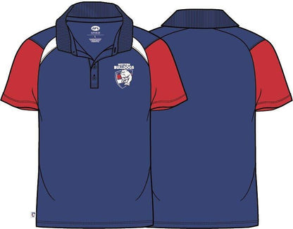 AFL Sublimated Polo Tee Shirt - Western Bulldogs - Adult