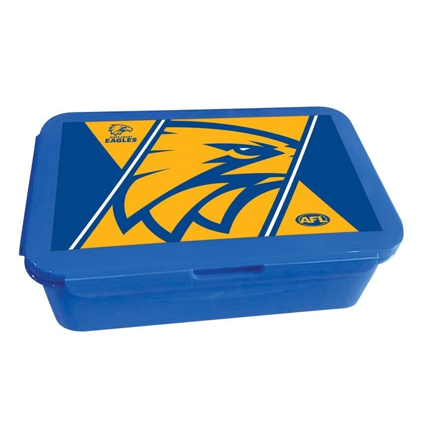 AFL Bento Lunch Box - West Coast Eagles - 14cm x 20.1cm x 7.1cm