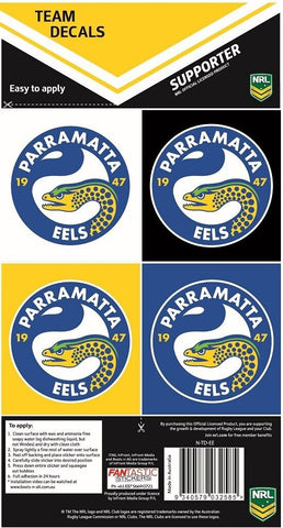 NRL Team Decal Sticker Set - Parramatta Eels