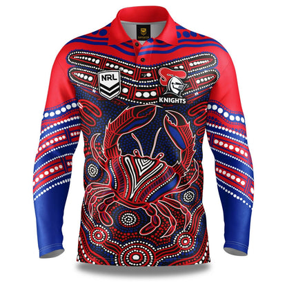NRL 'Karumba' Fishing Shirt - Newcastle Knights - Adult - Mens - Polo