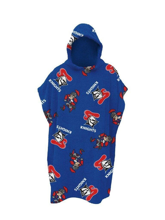 NRL Youth Hooded Towel - Newcastle Knights - Kids - Beach Bath - OSFM