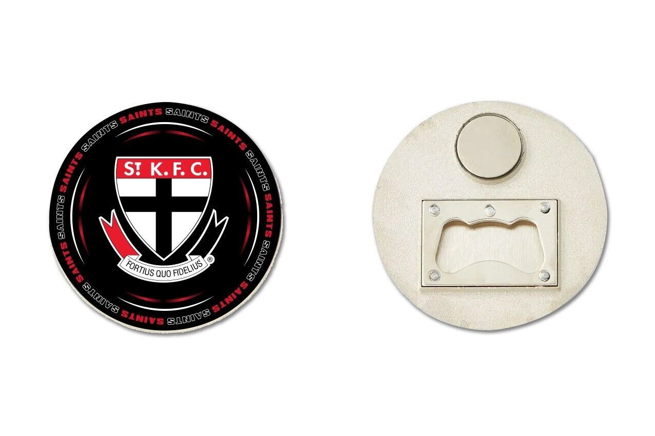 AFL Bottle Opener Magnet - St Kilda Saints - Aussie Rules