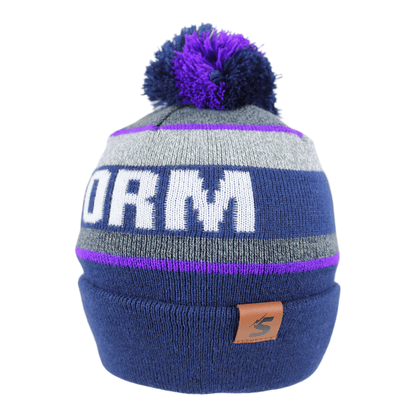 NRL Tundra Beanie - Melbourne Storm - Winter Hat - Adult - OSFM