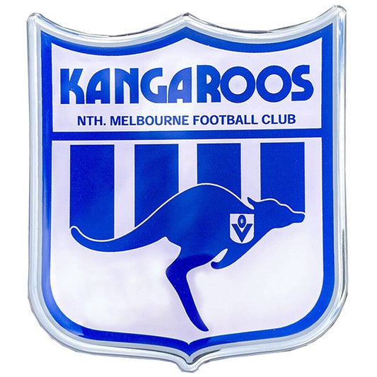 AFL Retro Logo Emblem - North Melbourne Kangaroos - Supporter Car Badge