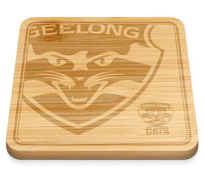 AFL Cheeseboard - Geelong Cats - 35 x 35 x 1.5cm - Serving Board