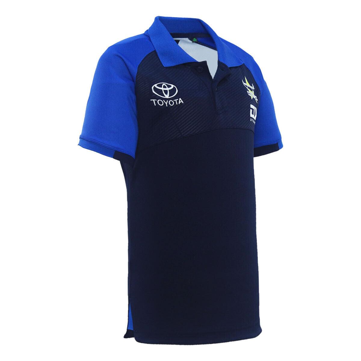 NRL 2024 Media Polo - North Queensland Cowboys - Navy - Youth - DYNASTY