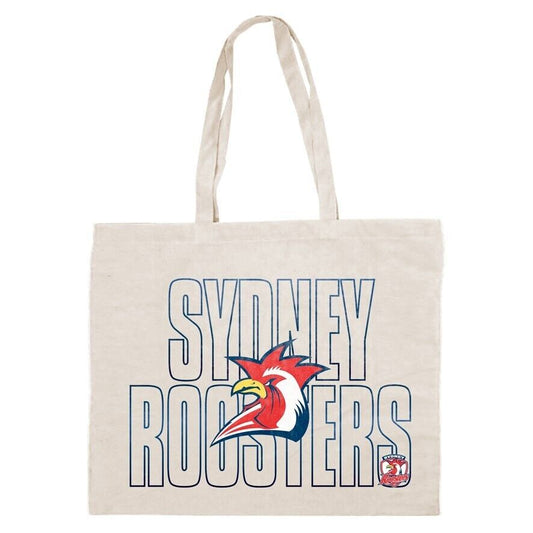 NRL Canvas Tote Bag - Sydney Roosters - Re-Useable Carry Bag